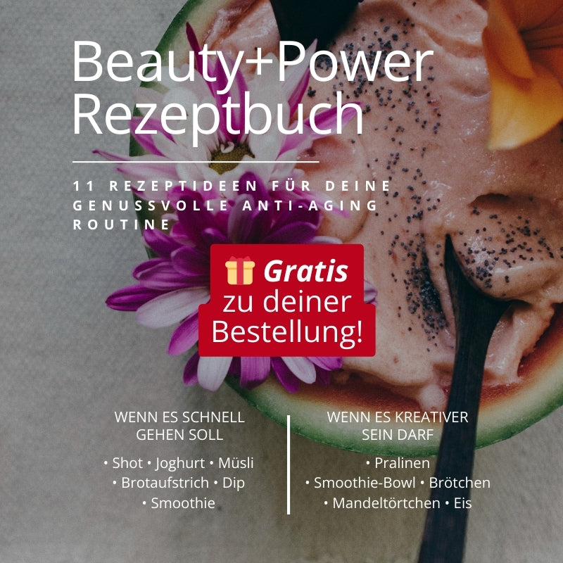Bio Spermidin plus Superfood-Antioxidantien-Beauty+Power Rezeptbuch-von Biotastics Bio Nahrungsergaenzung